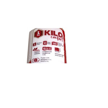 Set hartie igienica Kilo 3 straturi, 10 role, 1 kg