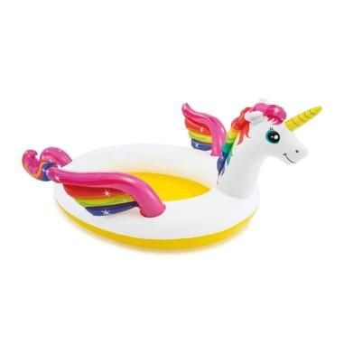 Piscina gonflabila, Intex, Mystic Unicorn Spray, 151 Litri, 272 x 193 x 104 cm, 57441, multicolor - Intex produs de vanzare-poza