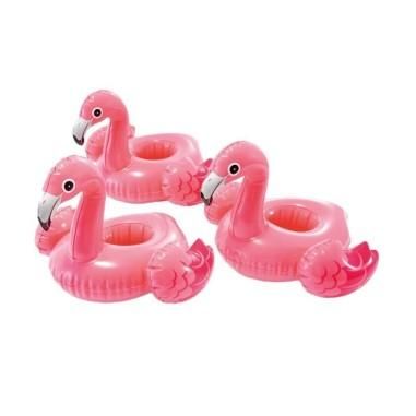 Suport gonflabil piscina, Intex, Flamingo, pentru 3 pahare, 28x25cm, Pink, 57500 - Intex produs de vanzare-poza- 1