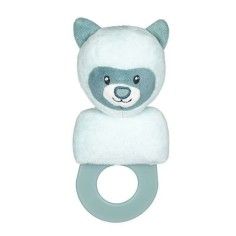 Zornaitoare de plus, Cu inel de prindere, 17,5  8  6 cm, Ursuletul Mike, Albastru Petite&Mars - produs de calitate si ieftin