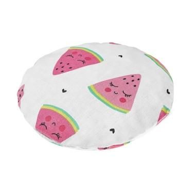 Qmini - Pernuta anticolici umpluta cu samburi de cirese, Cu husa bumbac, Diametru 14 cm, Watermelon Qmini - produs de calitate s