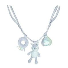 Jucarie interactiva pentru carucior, scoica sau patut, Veverita Boby, Albastru Petite&Mars - produs de calitate si ieftin