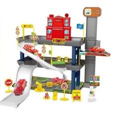 Parcare cu masina de pompieri, 45 piese, Multicolor, 3 ani + - Roben Toys produs de vanzare-poza- 1