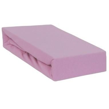 Qmini - Cearceaf impermeabil cu elastic, patut 120x60 cm, Din jerseu, Pink Qmini - produs de calitate si ieftin