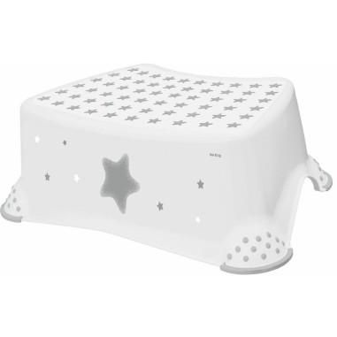 Inaltator de baie antiderapant, Stars, Cu baza antialunecare, 40.5 x 28.5 x 14 cm, Keeeper, White Keeeper - produs de calitate s