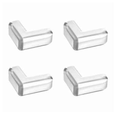 Bocioland - Set 4 protectii colturi, Cu banda adeziva pentru montare usoara, Din silicon flexibil, Transparent Bocioland - produ