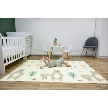 Covoras de joaca Magic Forest, 2 fete, Pliabil, Protectie imotriva loviturilor, mare, 200 x 150 cm, pentru interior si exterior 