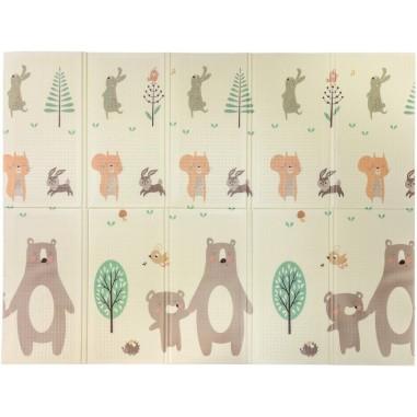 Covoras de joaca Magic Forest, 2 fete, Pliabil, Protectie imotriva loviturilor, mare, 200 x 150 cm, pentru interior si exterior 