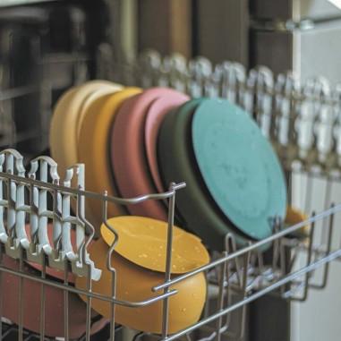 Farfurie din silicon fara BPA, Cu ventuza, TAKE&MATCH, 6 luni+, 400 ml, Verde Inchis Petite&Mars - produs de calitate si ieftin