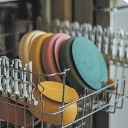 Bol din silicon fara BPA, Cu ventuza, TAKE&MATCH, 6 luni+, 350 ml, Verde Inchis Petite&Mars - produs de calitate si ieftin