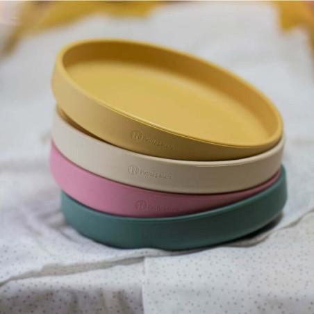 Bol din silicon fara BPA, Cu ventuza, TAKE&MATCH, 6 luni+, 350 ml, Verde Inchis Petite&Mars - produs de calitate si ieftin