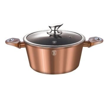 Cratita cu capac 24 cm, BerlingerHaus, Rose Gold, BH1515 Berlinger Haus - produs de calitate si ieftin