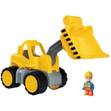 Buldozer Big Power Worker Wheel Loader cu figurina