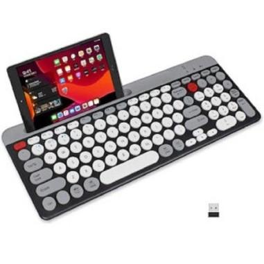Prefix layer Trust Tastatura Wireless, Laptop, Desktop PC, Universal, cu suport telefon
