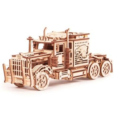 Puzzle 3D mecanic din lemn tir Big Rig - produs calitativ copii