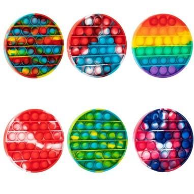 Jucarie senzoriala antistres pentru copii, Pop It Now, Rotund Multicolor - produs de vanzare-poza- 1