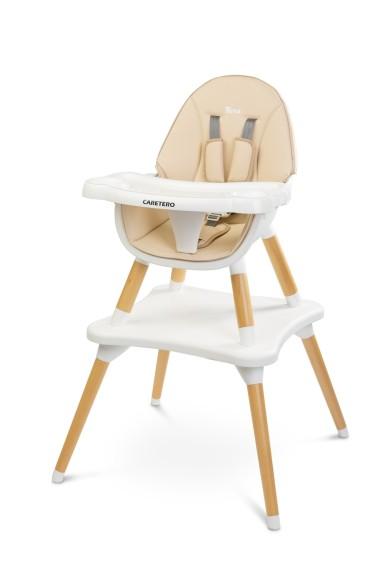 Scaun de masa transformabil Caretero TUVA Beige CARETERO - produs calitativ copii