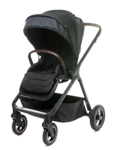 Carucior reversibil cu roti de cauciuc (max. 22 Kg) 4Baby EVERSO Negru 4BABY - produs calitativ copii