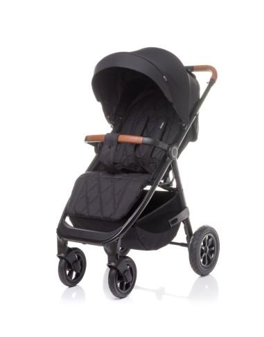 Carucior sport cu roti gonflabile (max. 22 Kg) 4Baby STINGER AIR Negru 4BABY - produs calitativ copii