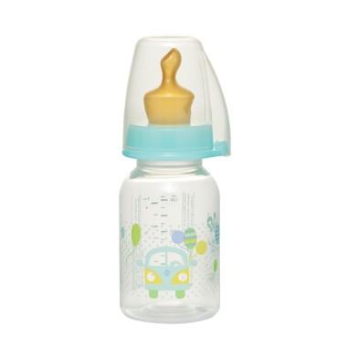 Biberon Family PP cu tetina anti-colici din latex natural, 125 ml, 0-6 luni, debit redus (S), nip 35004 NIP - produs calitativ c