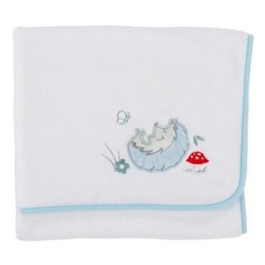 Paturica pufoasa din fleece 90x70 cm Comfi Love Hedgehog 844296 CuddleCo. - produs calitativ copii