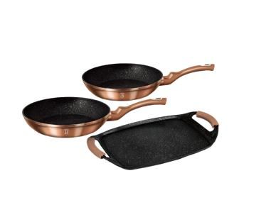 Set gatit 5 piese BerlingerHaus Rose Gold BH/1669, inductie