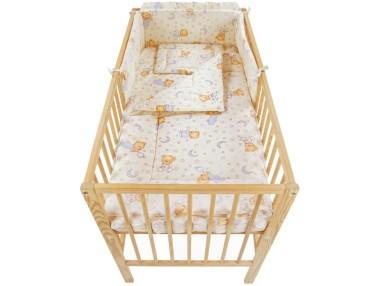 idei si jucarii calitative pentru copii, baieti si fete Lenjerie MyKids TEDDY STELUTE Crem M2 4+1 Piese 120x60 cm MyKids 