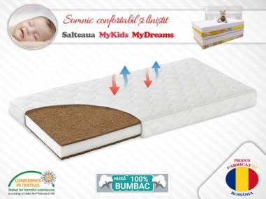 idei si jucarii calitative pentru copii, baieti si fete Saltea Fibra Cocos MyKids MyDreams II 120x60x8 (cm) MyKids 