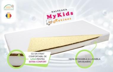 idei si jucarii calitative pentru copii, baieti si fete Saltea fibra cocos MyKids Merinos 120x60x11 (cm) MyKids 