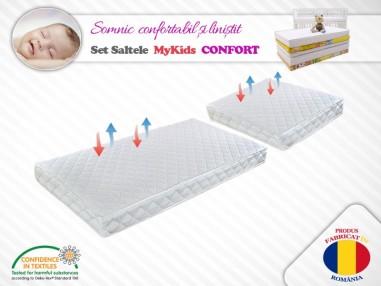 idei si jucarii calitative pentru copii, baieti si fete Set saltele MyKids Cocos Confort II 120x70x12 (cm) + 50x70x12 (cm) MyKid