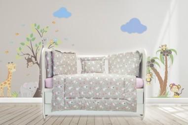 idei si jucarii calitative pentru copii, baieti si fete Lenjerie MyKids Dancing Bunny 4+1 Piese 120x60 MyKids 