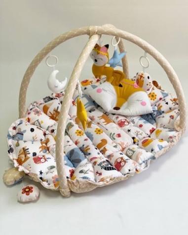 idei si jucarii calitative pentru copii, baieti si fete Babynest 2 in 1 MyKids 0727 Beige MyKids 