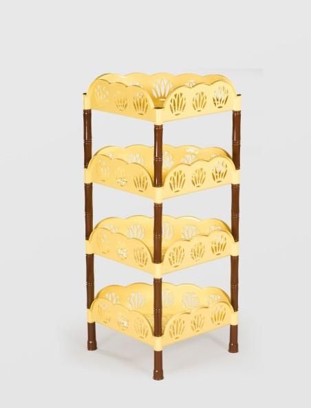 ETAJERA PLASTIC STERK 4 NIVELE COLT, 34X46X86, DIVERSE CULORI - Sterk produs de vanzare-poza- 1