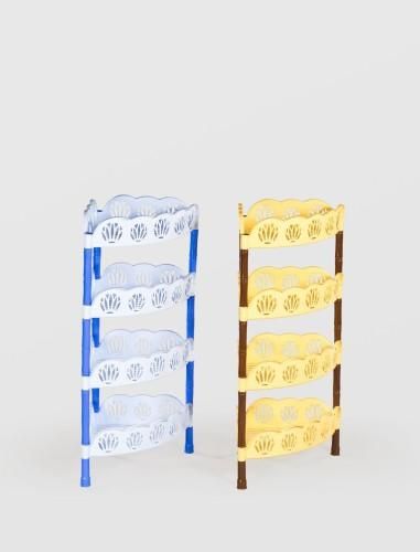 ETAJERA PLASTIC STERK 4 NIVELE COLT, 34X46X86, DIVERSE CULORI - Sterk produs de vanzare-poza- 3