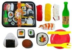 Set sushi de joaca pentru copii, 27 piese, multicolor, LeanToys, 4269