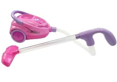 Set carucior de curatenie cu aspirator pentru copii, Cleaning Trolley, cu Accesorii de jucarie, Multicolor, LeanToys, 4827 - Lea