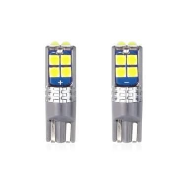 Set becuri auto cu LED CANBUS T10 W5W 10 SMD Alb 12/24V