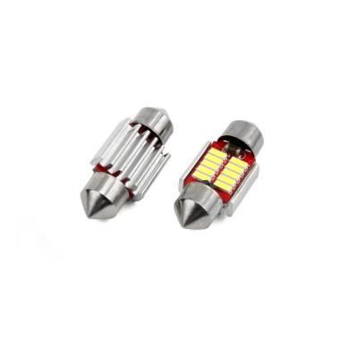 Set becuri auto cu LED CANBUS sofit C5W 10 SMD 31mm Alb 12/24V