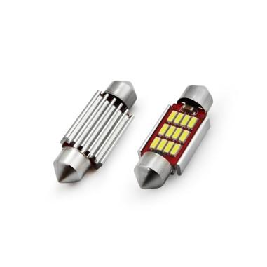 Set becuri auto cu LED CANBUS sofit C5W 12 SMD 4014 36mm Alb 12/24V