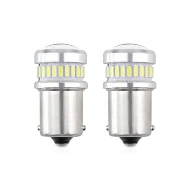 Set becuri auto cu LED CANBUS P21 R5W/R10W 30 SMD Alb 12V/24V