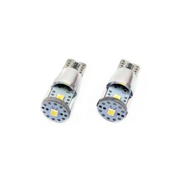 Set becuri auto cu LED CANBUS T10e W5W 3 SMD ALU Alb 12V/24V