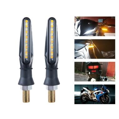 Set 2 lampi Semnalizare Moto SECVENTIALA, cu LED-uri Samsung, cu 2 functii, pozitie si semnalizare, 12V