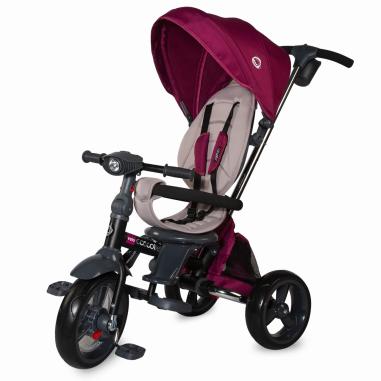 idei si jucarii calitative pentru copii, baieti si fete Tricicleta multifunctionala 4in1 cu sezut reversibil Coccolle Velo Viole