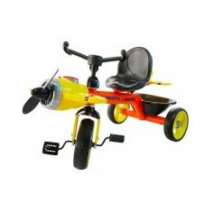 Tricicleta pentru copii, cu elice, lumina si muzica, portocaliu - Roben Toys produs de vanzare-poza- 1