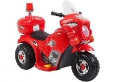 Motocicleta electrica pentru copii, LL999, LeanToys, 5722, rosie poza din fata