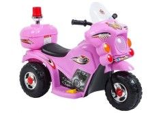 Motocicleta electrica pentru copii, LL999, LeanToys, 5724, roz poza fata pink