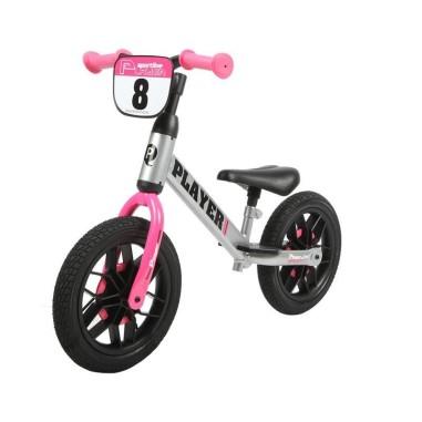 idei si jucarii calitative pentru copii, baieti si fete Balance bike Qplay Player Roz QPlay 