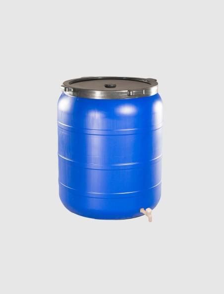 Bidon 300 litri, cu robinet si capac prin infiletare, Sterk, Plastic Albastru Sterk - produs de calitate si ieftine de la gimiho