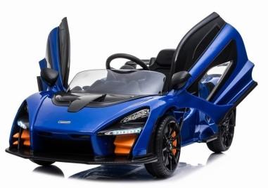 Masinuta electrica pentru copii, McLaren Senna albastra, cu telecomanda, 2 motoare, greutate maxima 30 kg, 5350