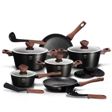 Set gatit 15 piese, Ebony Rosewood Collection, Berlinger Haus, BH/1537N